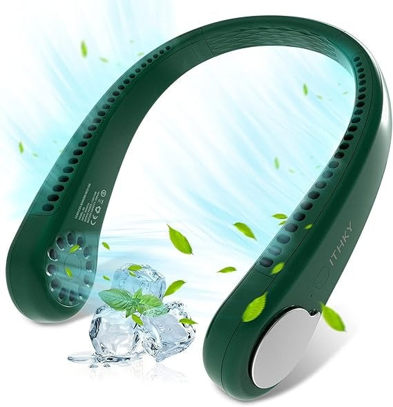 Wearable Neck Fan – Bladeless, USB Rechargeable with 3 Speeds, 360° Cooling for Home, Office, and Outdoors