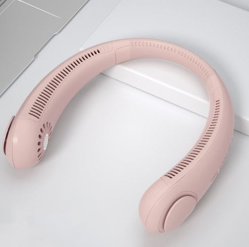 Wearable Neck Fan – Bladeless, USB Rechargeable with 3 Speeds, 360° Cooling for Home, Office, and Outdoors