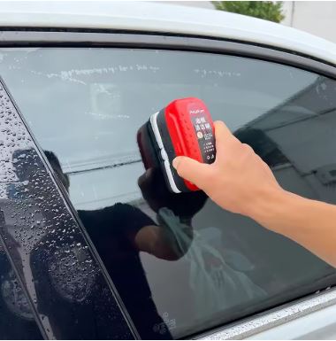 فرشاة تنظيف زجاج السيارة - مزيل طبقة الزيت للزجاج الأمامي الشفاف