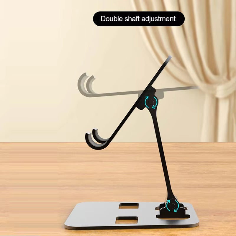 Foldable Aluminum Phone Stand – Adjustable & Sturdy for Desk