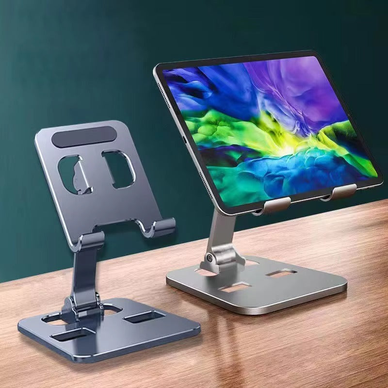 Foldable Aluminum Phone Stand – Adjustable & Sturdy for Desk