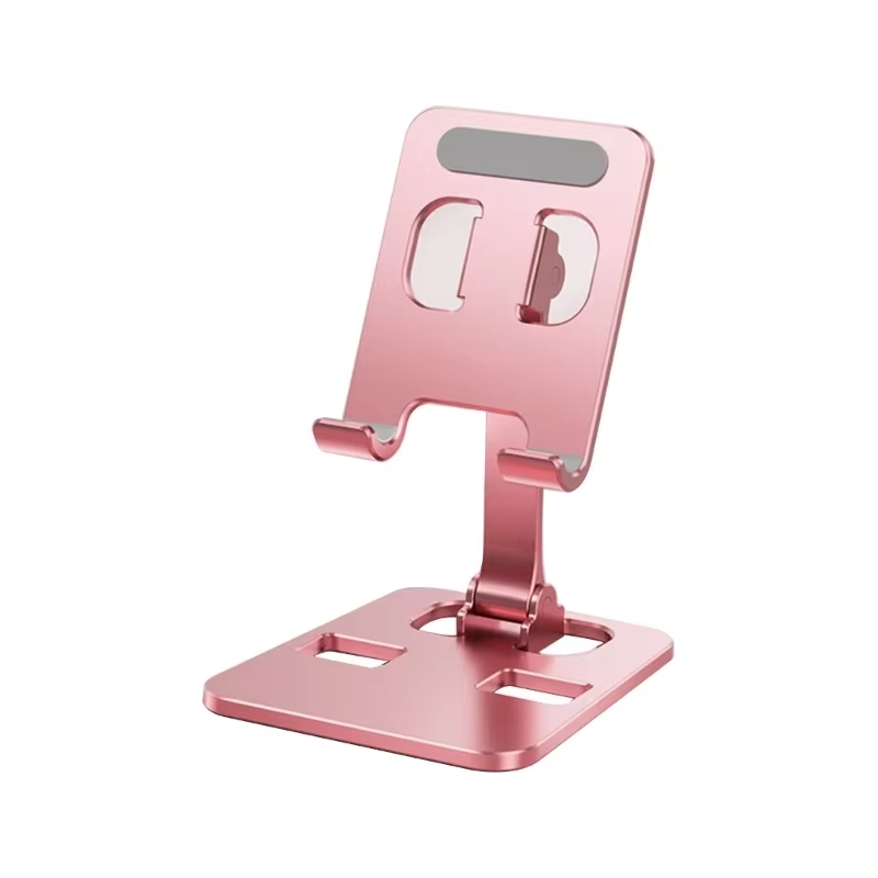 Foldable Aluminum Phone Stand – Adjustable & Sturdy for Desk