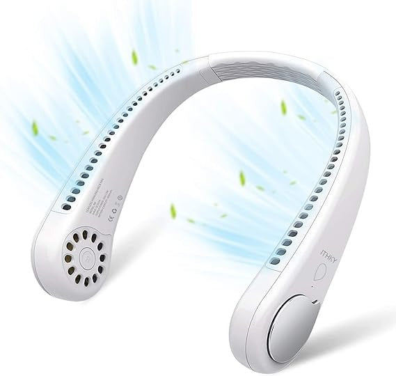 Wearable Neck Fan – Bladeless, USB Rechargeable with 3 Speeds, 360° Cooling for Home, Office, and Outdoors