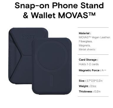 Magnetic Leather Card Holder & Stand – Foldable MagSafe Wallet for iPhone 12-16