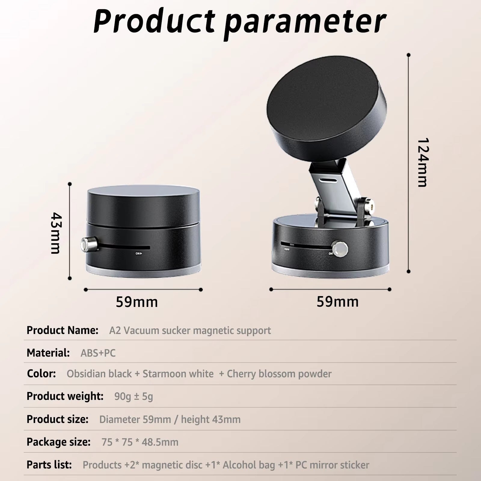 Magnetic Foldable Phone Holder – Double-Sided Grip & Retractable Design