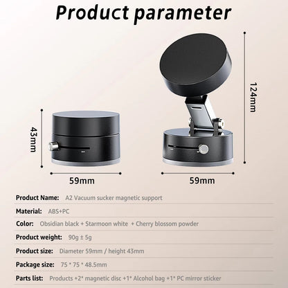 Magnetic Foldable Phone Holder – Double-Sided Grip & Retractable Design
