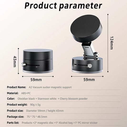 Magnetic Foldable Phone Holder – Double-Sided Grip & Retractable Design