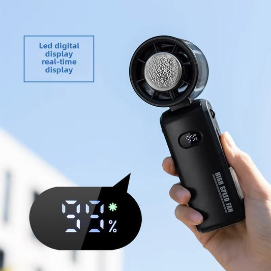 Xiaomi 100-Speed Mini Handheld Fan – Rechargeable Portable Fan with Ice Cooling, Smart Display, Ultra Quiet Design for Travel & Outdoor Use