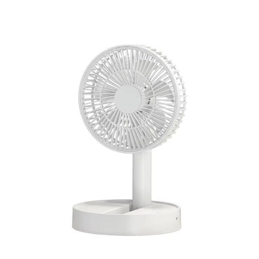 Portable Foldable USB Fan – 4-Speed Rechargeable Table Fan with Timer
