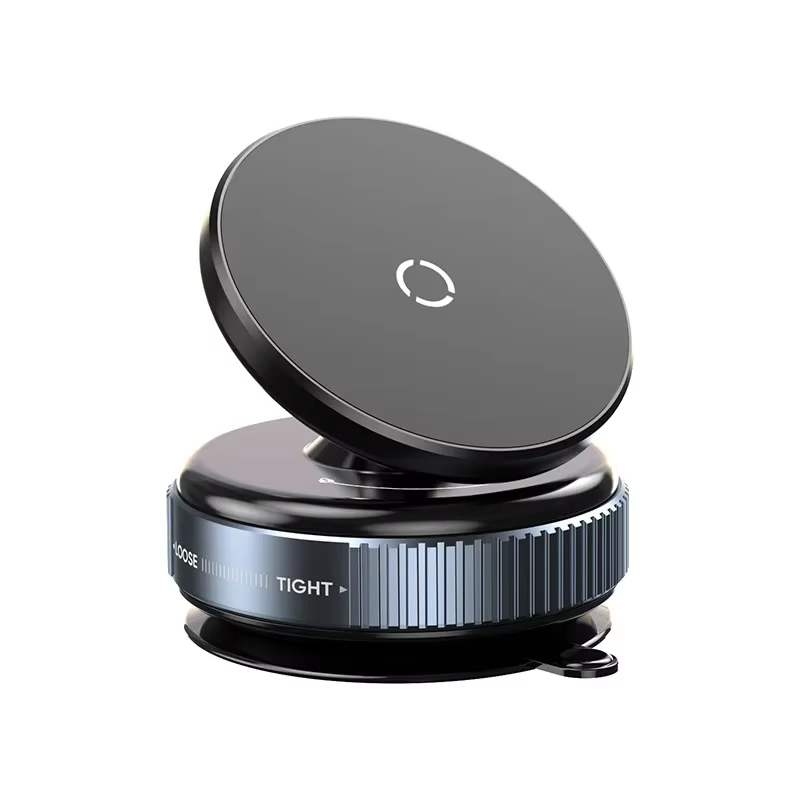 Vacuum Magnetic Car Phone Holder — Universal Suction Cup Stand for iPhone Pro Max & Samsung | Mirror, Gym, Bath & Shower Mount