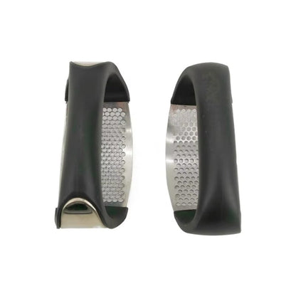 Stainless Steel Garlic Press — Manual Mincer & Chopping Tool | Curved Design for Easy Garlic & Vegetable Prep | Kitchen Gadget