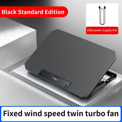 Q100 17-Inch Gaming Laptop Cooler — LED Screen Cooling Pad with 2600RPM Fan & Dual USB Ports | Adjustable Notebook Stand for Laptops