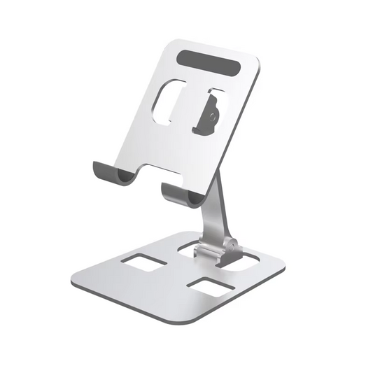 Foldable Aluminum Phone Stand – Adjustable & Sturdy for Desk